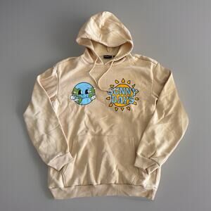 Chemistry Size Large L Sunny Days Better Than Great Colorful Graphics Hoodie NEW